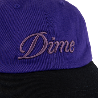 Dime Cursive Low Pro Cap - Purple/Black