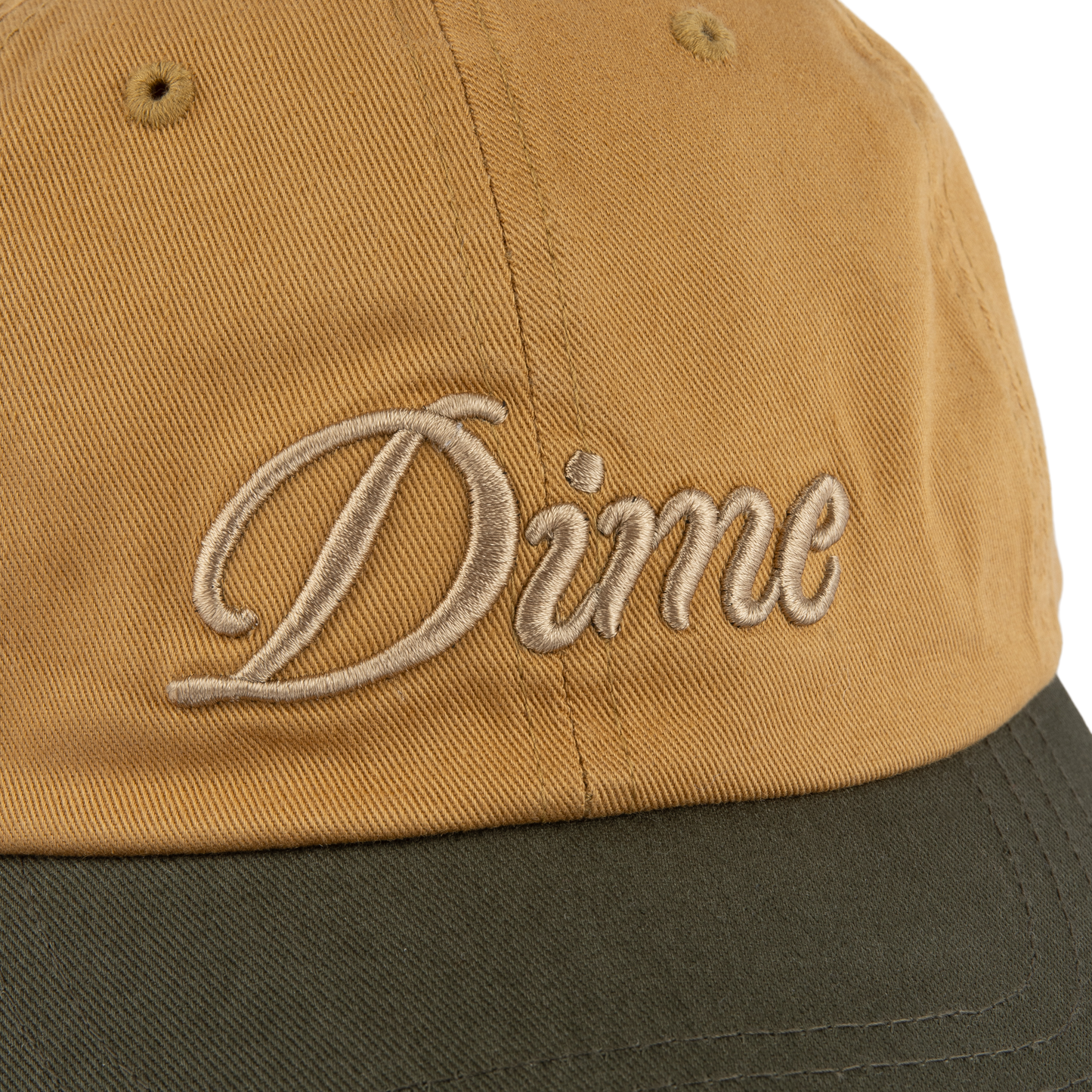 Dime Cursive Low Pro Cap - Wheat/Green