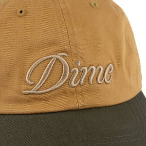 Dime Cursive Low Pro Cap - Wheat/Green