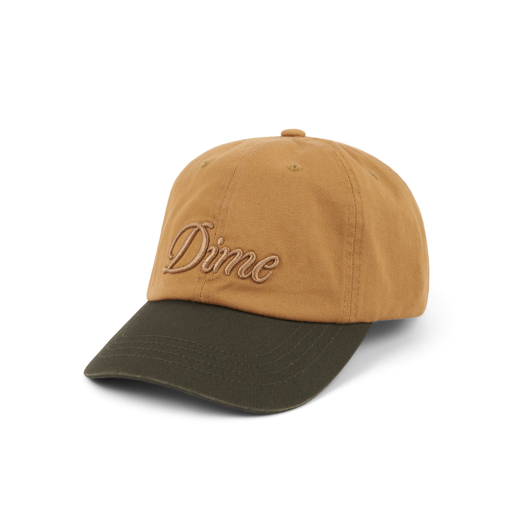 Dime Cursive Low Pro Cap - Wheat/Green