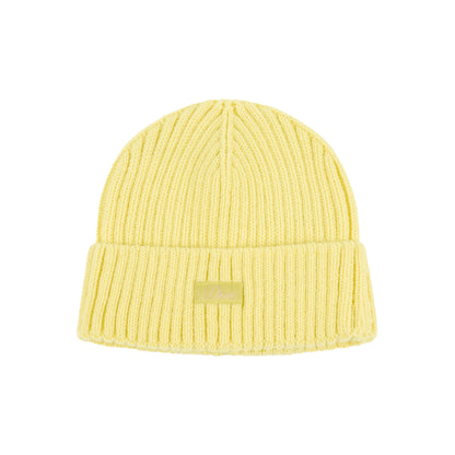 Dime Cursive Rib Beanie - Neon Yellow