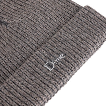 Dime Rib Fold Beanie - Dark Gray