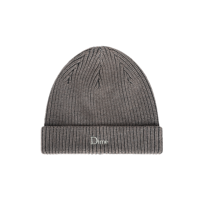 Dime Rib Fold Beanie - Dark Gray