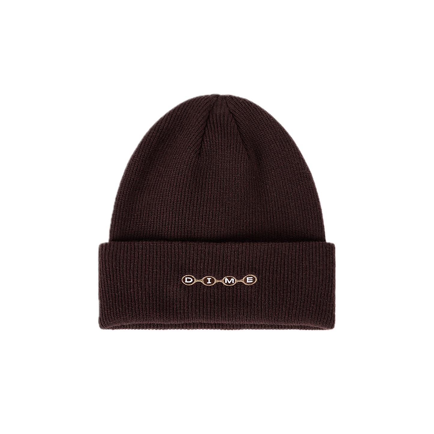 Dime Space Fold Beanie - Dark Brown