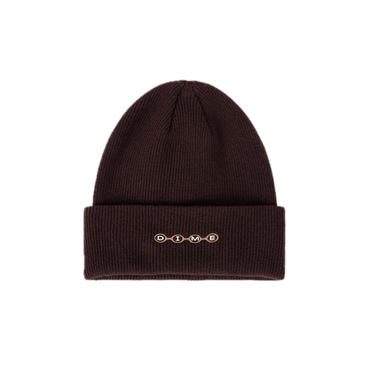 Dime Space Fold Beanie - Dark Brown