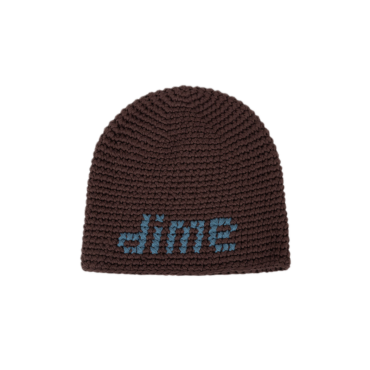 Dime Crochet Skully - Brown