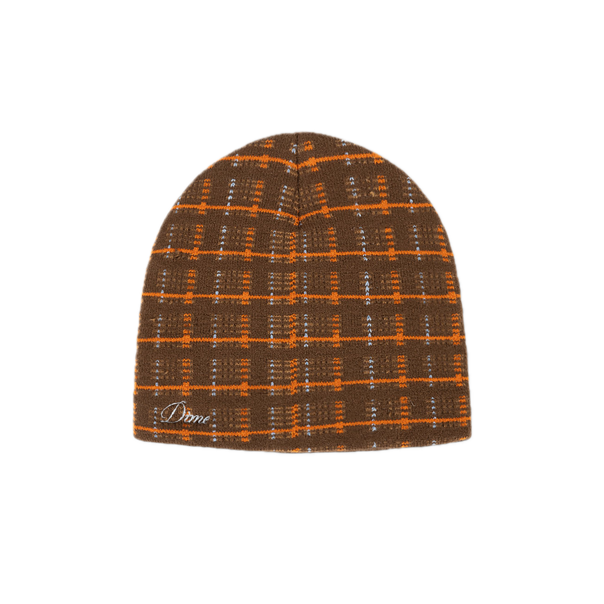 Dime Super Plaid Skully - Brown Multi