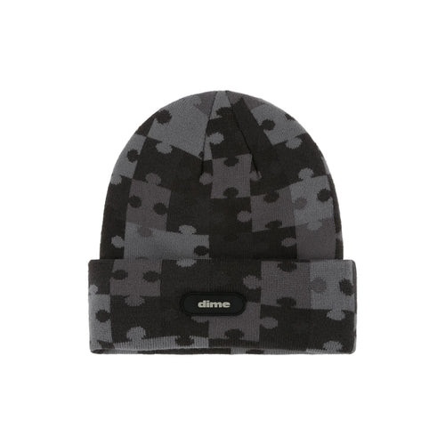 Dime Puzzle Fold Beanie - Charcoal