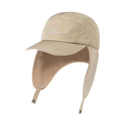 Dime Cursive Earflap Cap - Tan