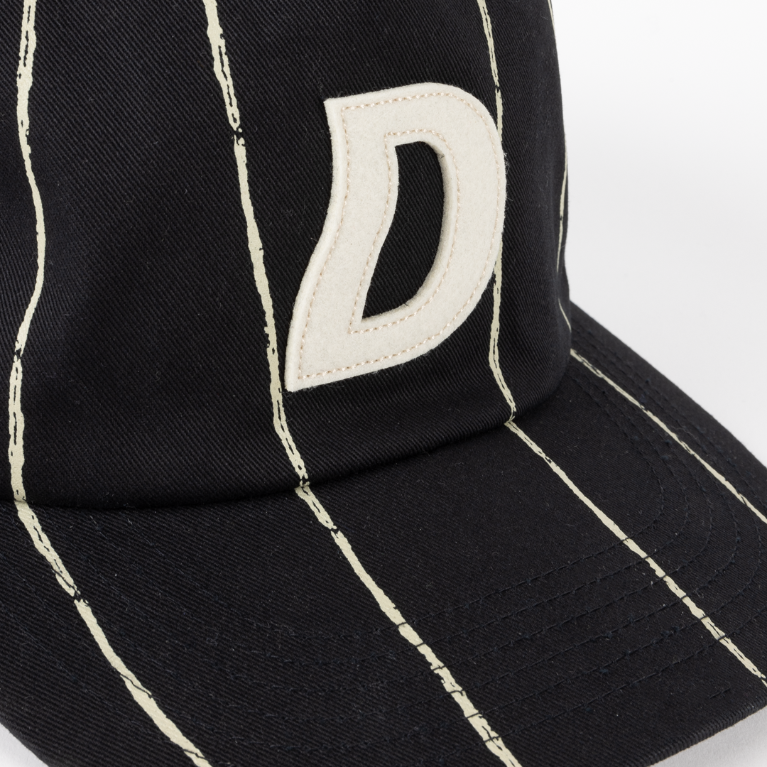 Dime Pinstriped Worker Cap - Black