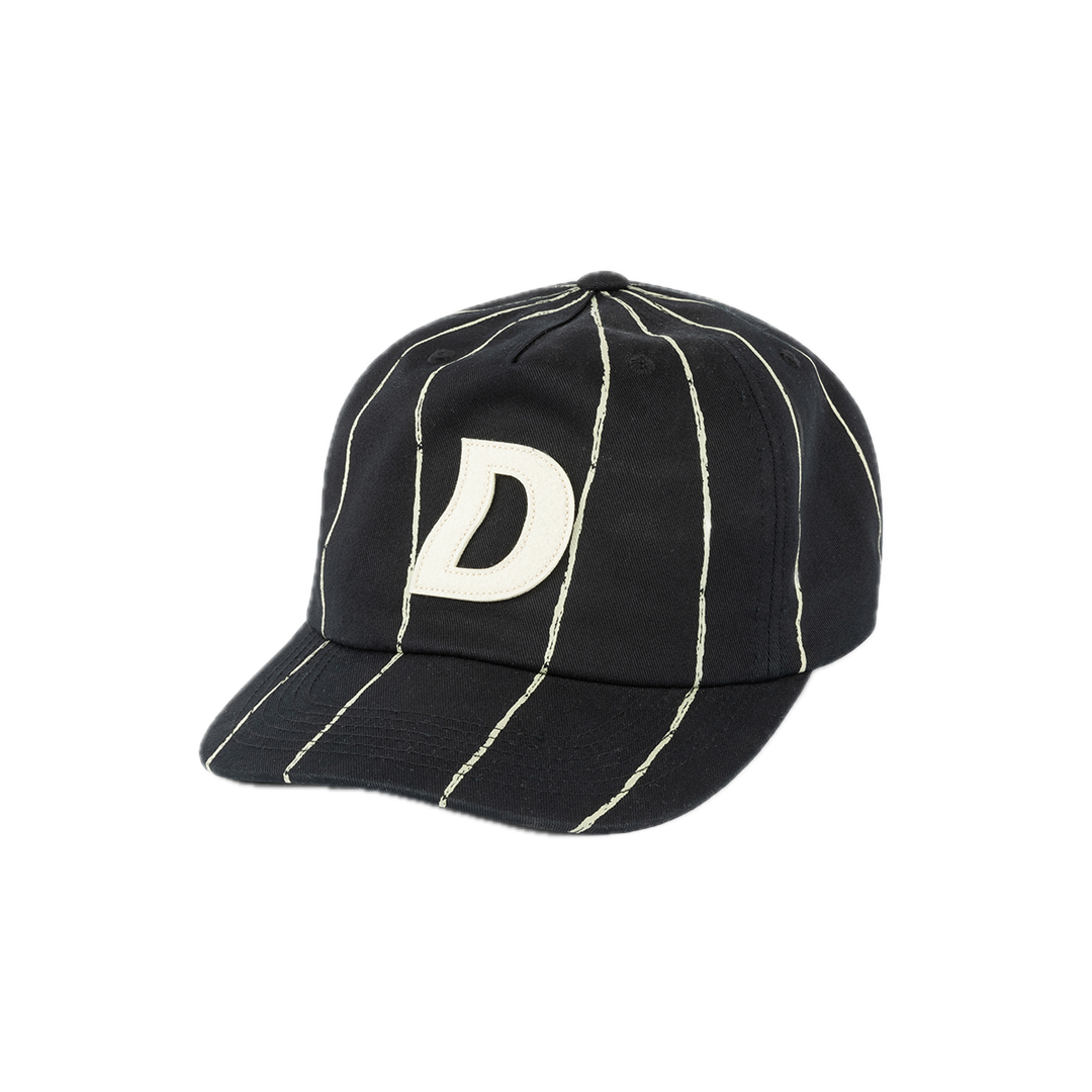 Dime Pinstriped Worker Cap - Black