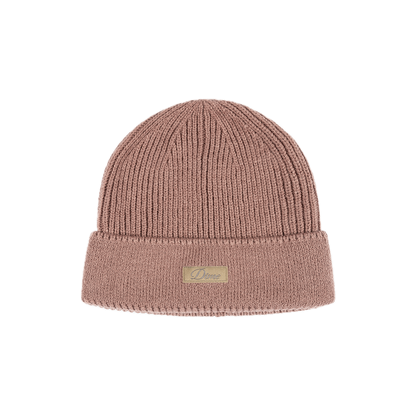 Dime Cursive Rib Beanie - Camel