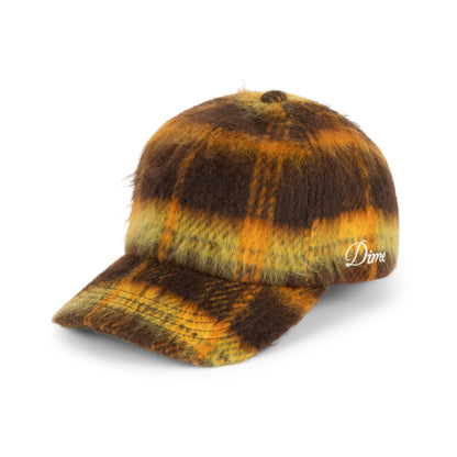 Dime Shaggy Low Pro Cap - Yellow Plaid