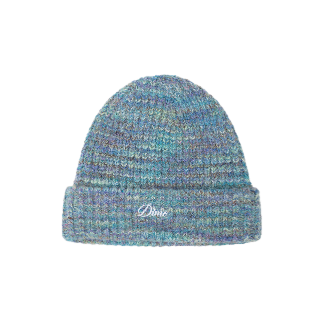 Dime Fuzzy Fold Beanie - Blue Multi