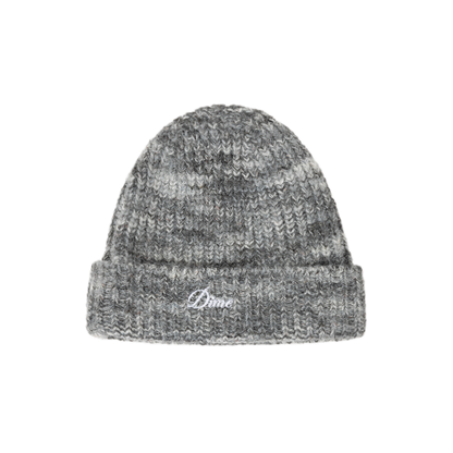Dime Fuzzy Fold Beanie - Charcoal Multi