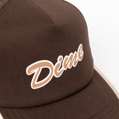Dime Race Trucker Cap - Brown