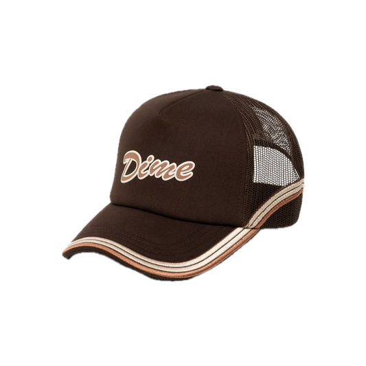 Dime Race Trucker Cap - Brown