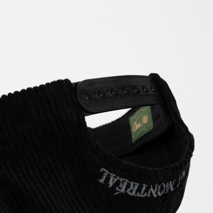 Dime Cord Full Fit Cap - Black