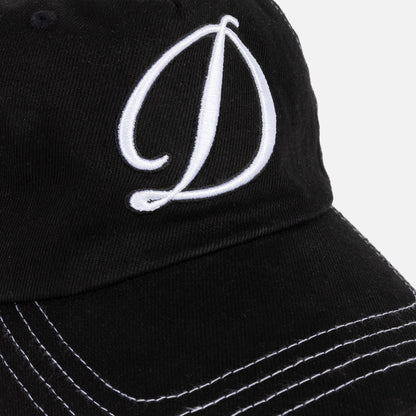 Dime Cursive Denim Worker Cap - Black Washed