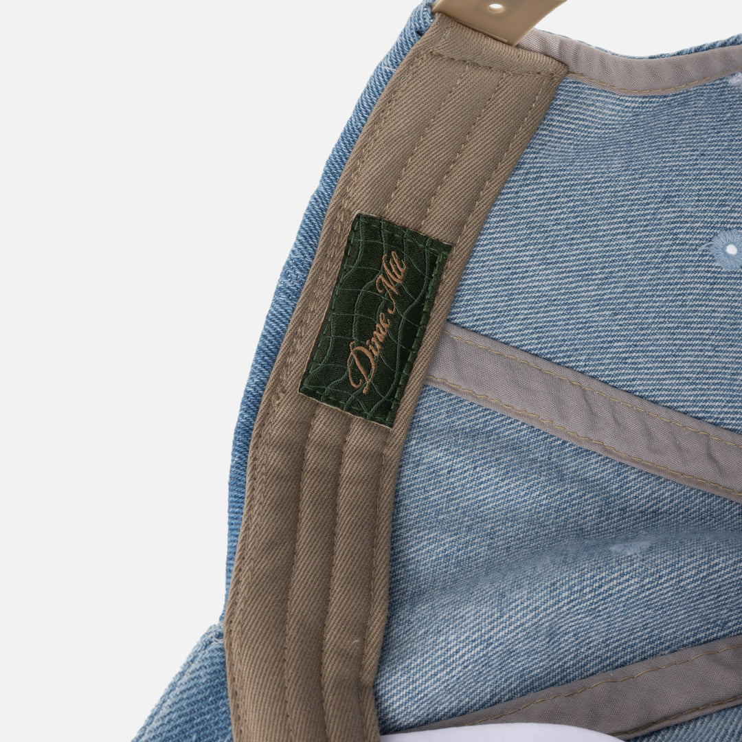 Dime Cursive Denim Worker Cap - Blue Washed