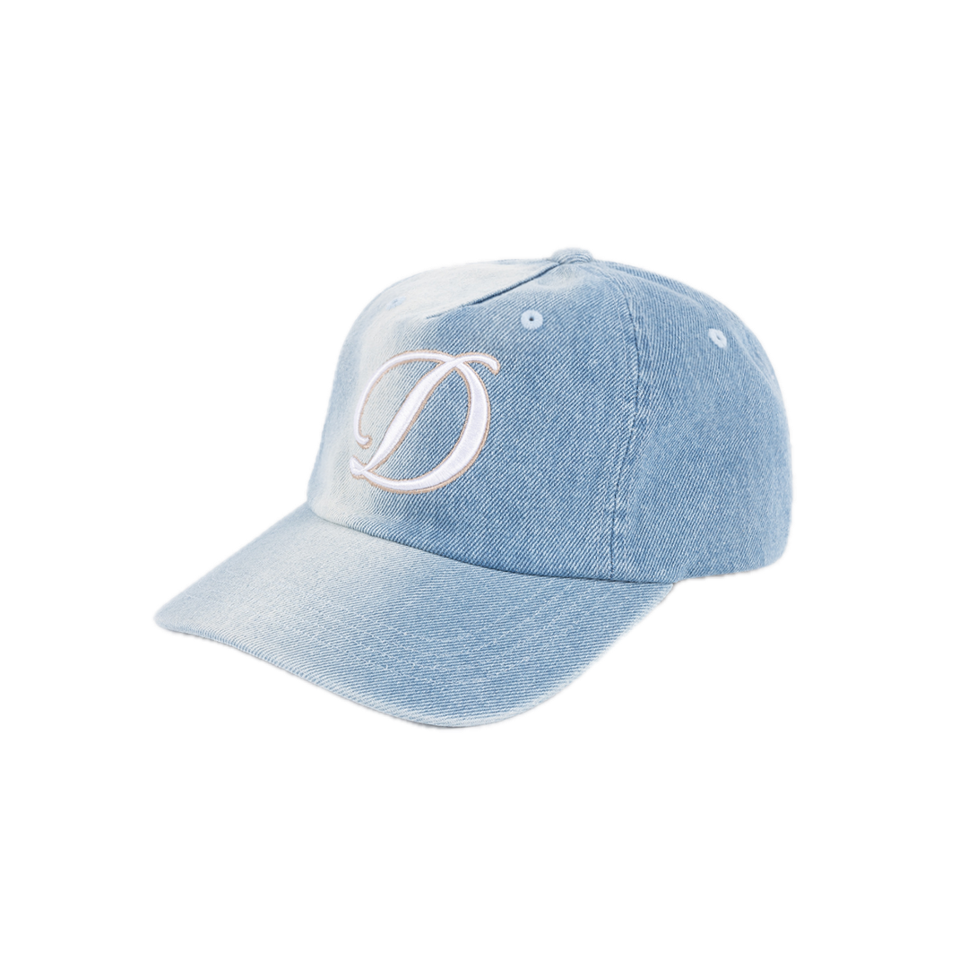 Dime Cursive Denim Worker Cap - Blue Washed