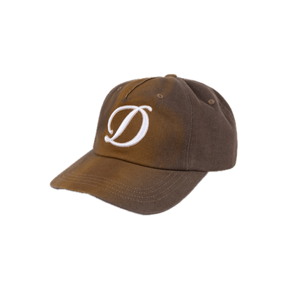 Dime Cursive Denim Worker Cap - Brown Washed