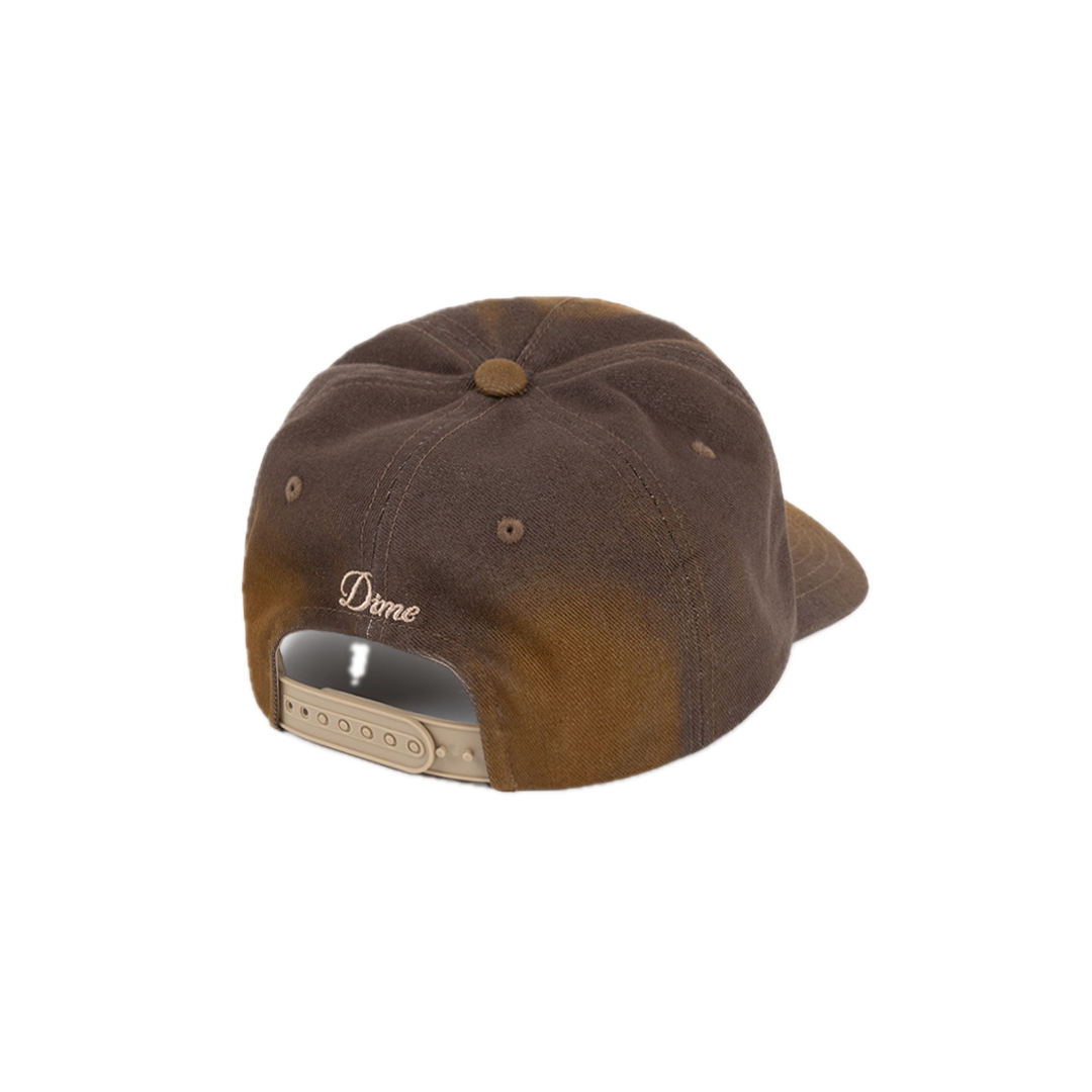 Dime Cursive Denim Worker Cap - Brown Washed