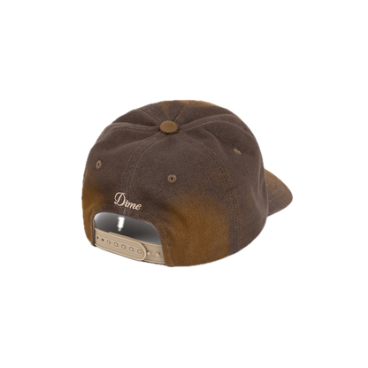 Dime Cursive Denim Worker Cap - Brown Washed