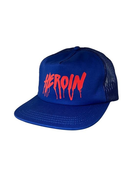 Heroin Drip Trucker Hat - Royal