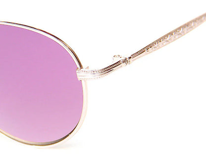 Happy Hour Holidaze Sunglasses - Gold Purple