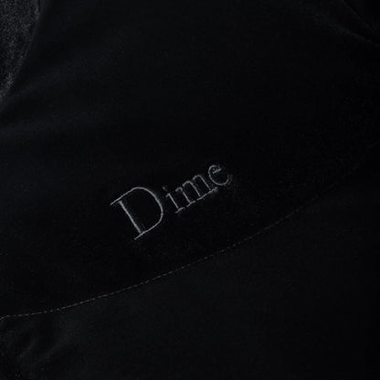 Dime Velvet Quilted Puffer - Black