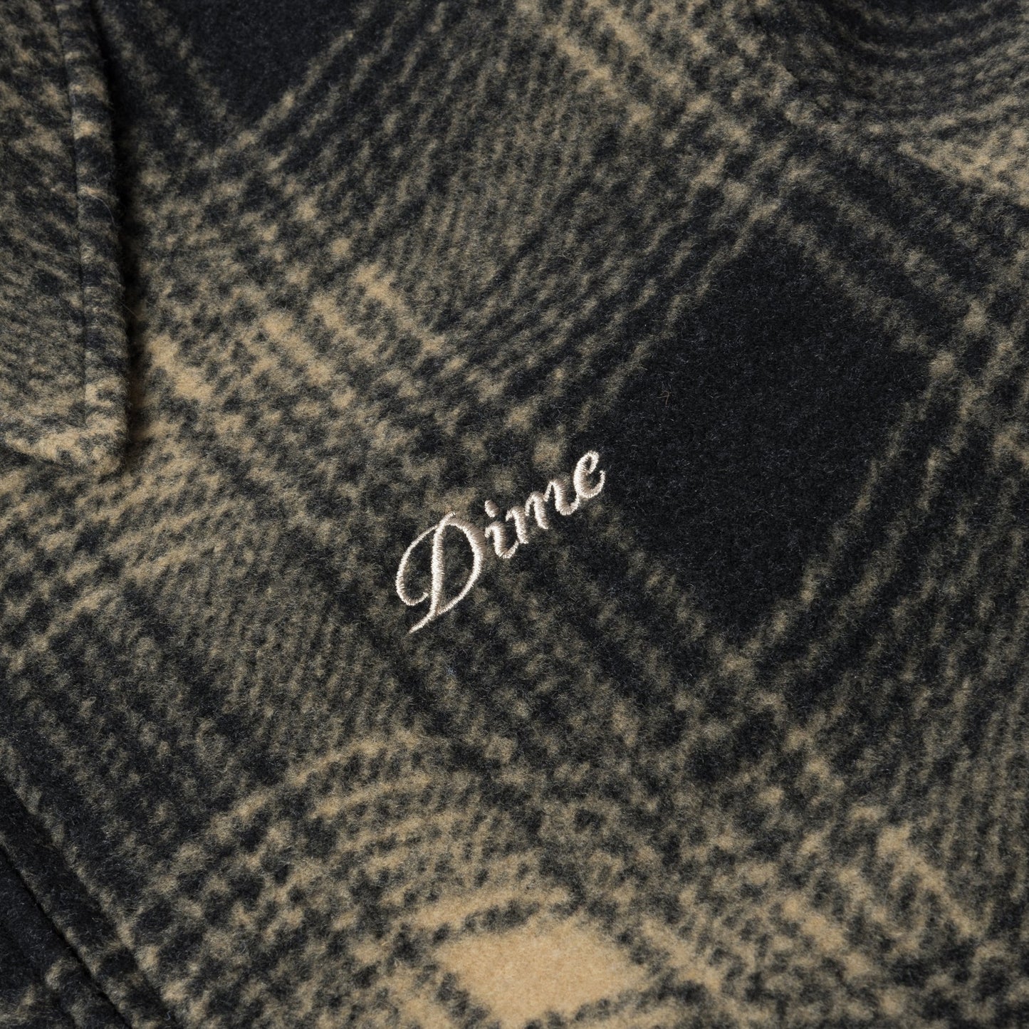 Dime Wave Plaid Jacket - Camel