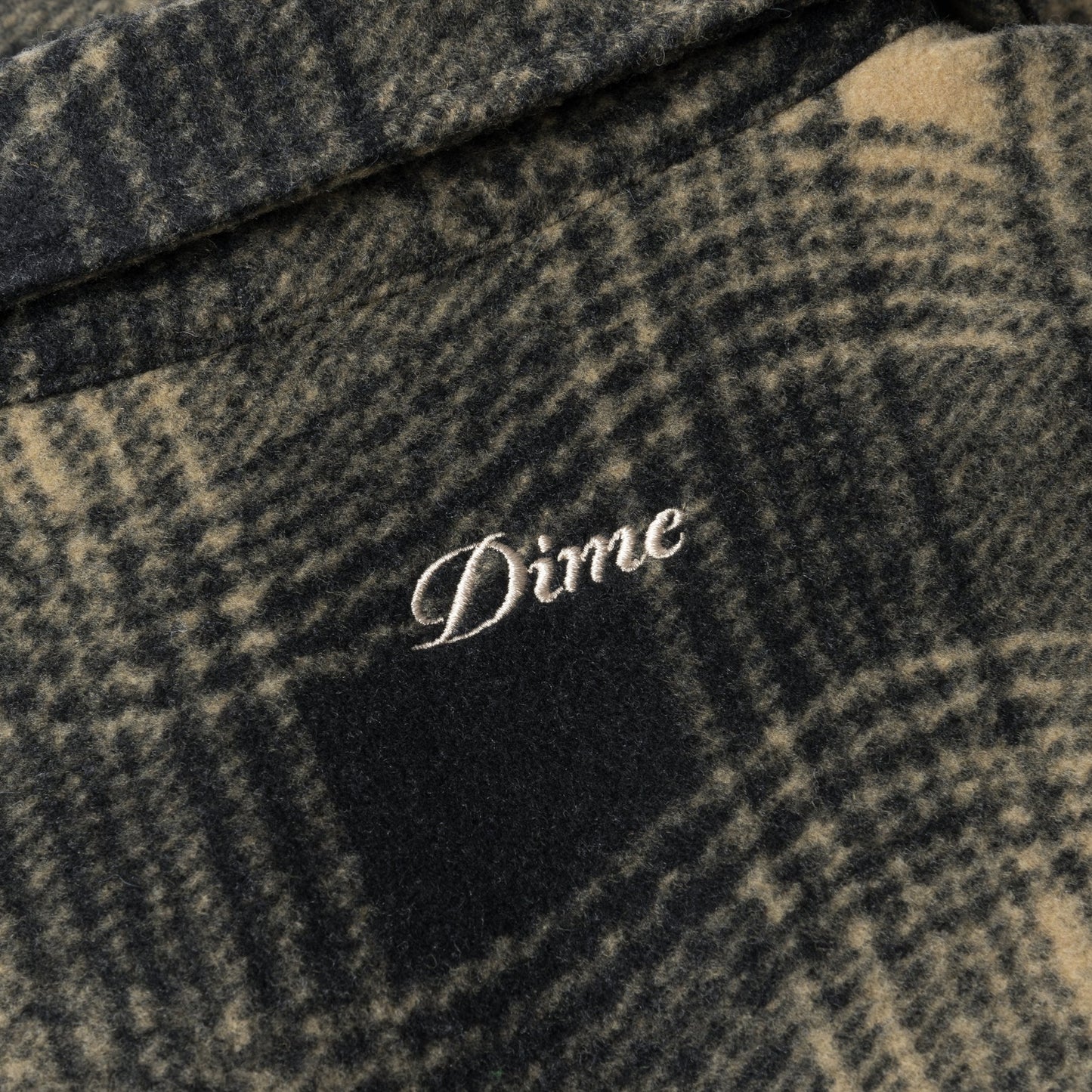 Dime Wave Plaid Jacket - Camel