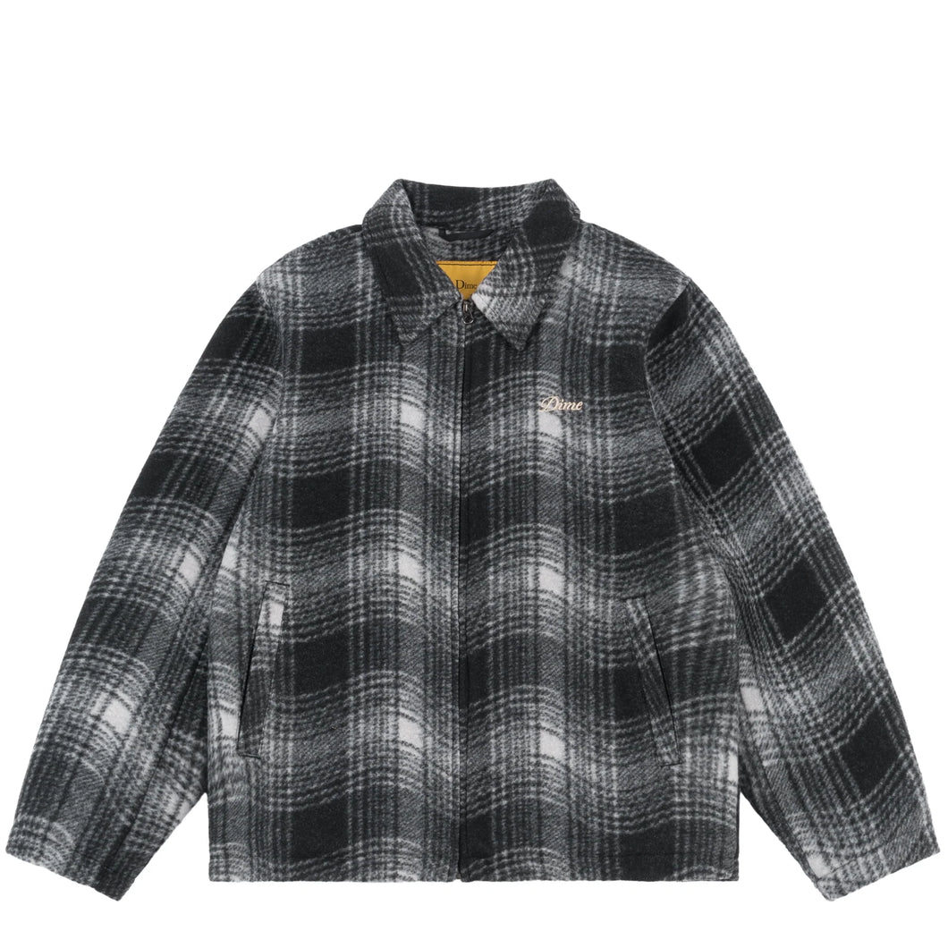 Dime Wave Plaid Jacket - Charcoal – Ninetimes Skateshop