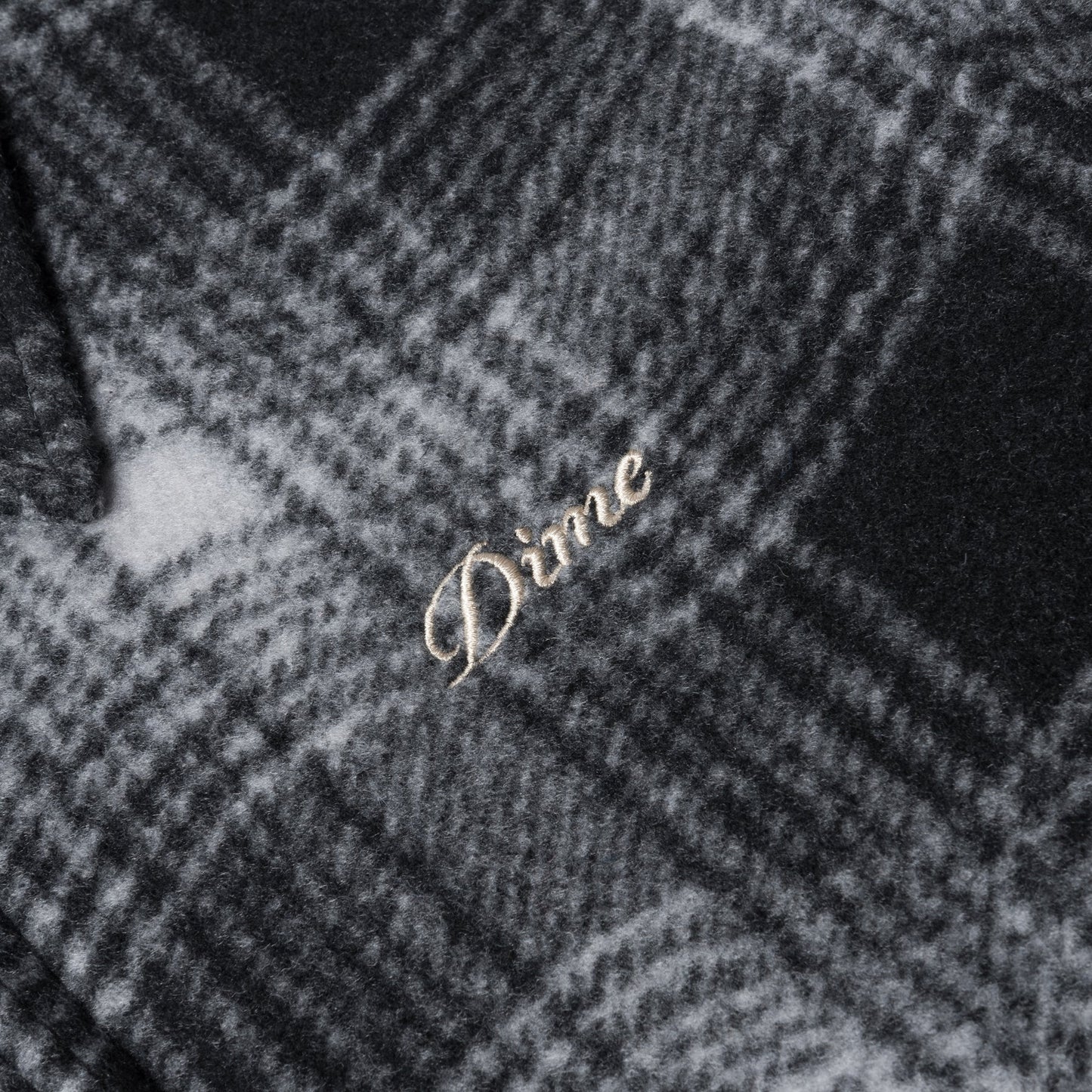 Dime Wave Plaid Jacket - Charcoal