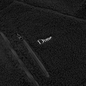 Dime Polar Fleece Sherpa Zip - Black