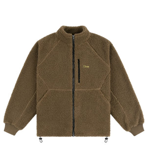 Dime Polar Fleece Sherpa Zip - Military Brown