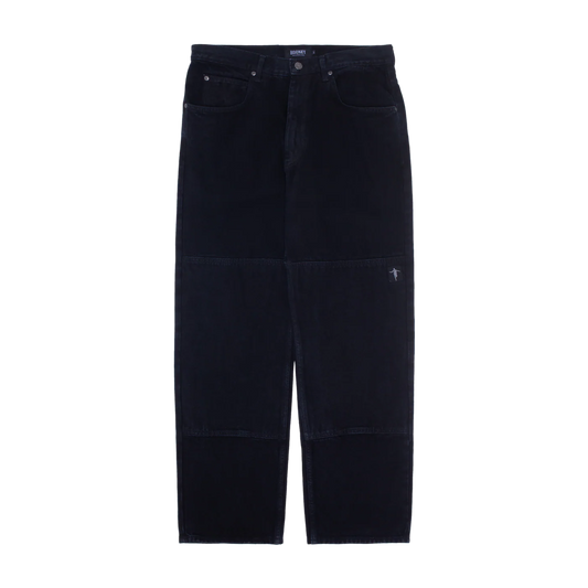 Hockey Double Knee Jean - Black