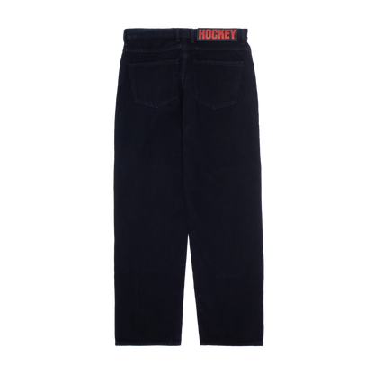 Hockey Double Knee Jean - Black