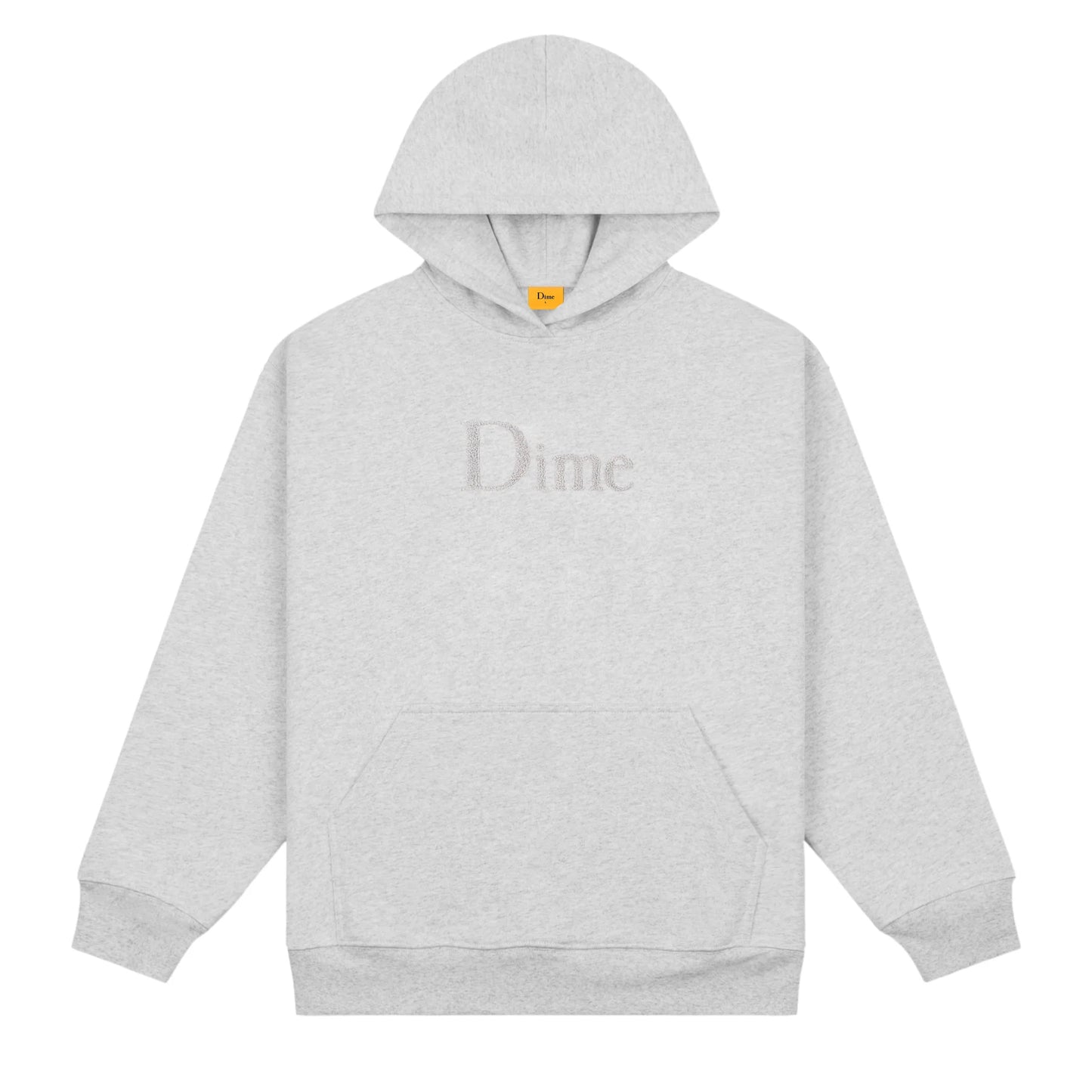 Dime Classic Chenille Logo Hoodie - Heather Gray