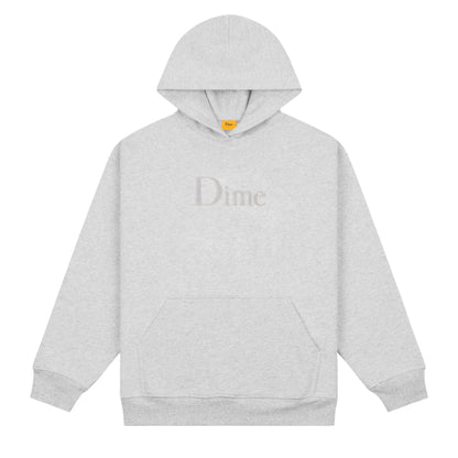 Dime Classic Chenille Logo Hoodie - Heather Gray