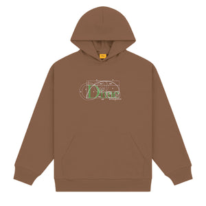 Dime Classic Ratio Hoodie - Brown