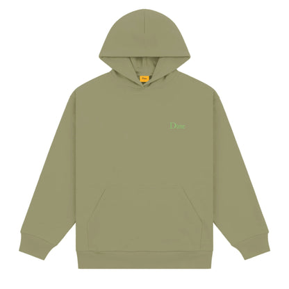 Dime Classic Small Logo Hoodie - Army Green