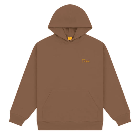 Dime Classic Small Logo Hoodie - Brown