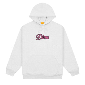 Dime Pixel Cursive Hoodie - Ash