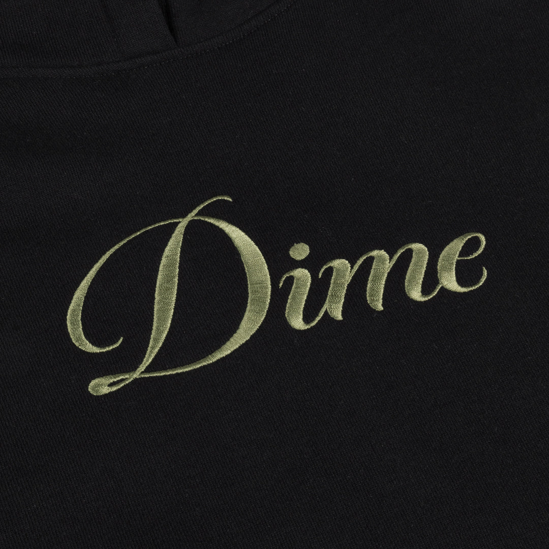 Dime Cursive Hoodie - Black