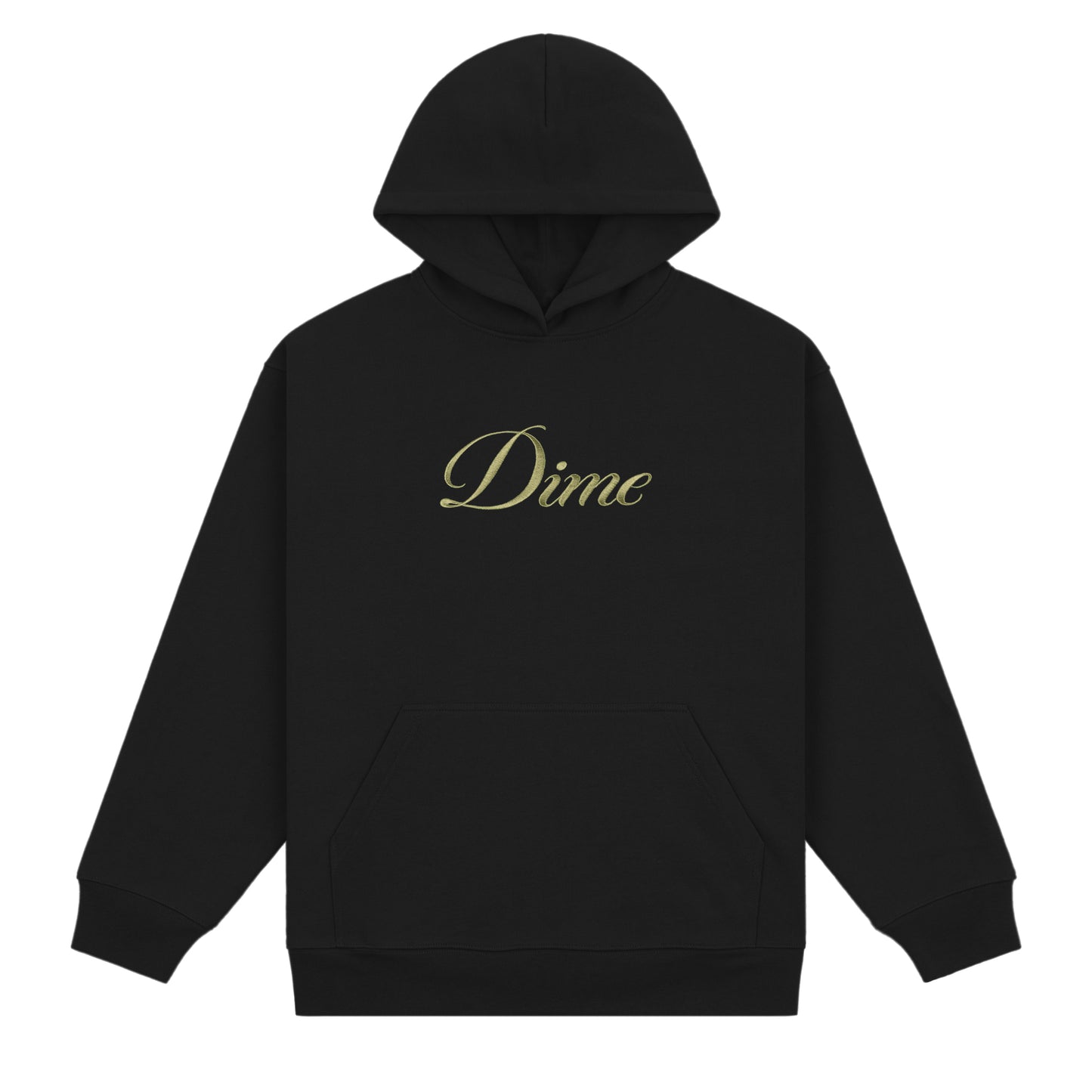Dime Cursive Hoodie - Black