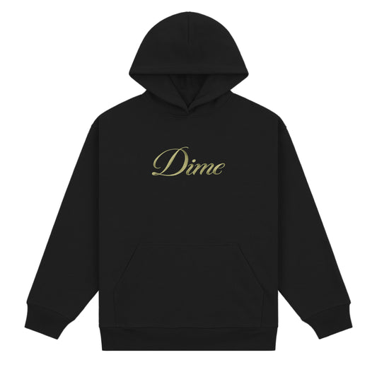 Dime Cursive Hoodie - Black
