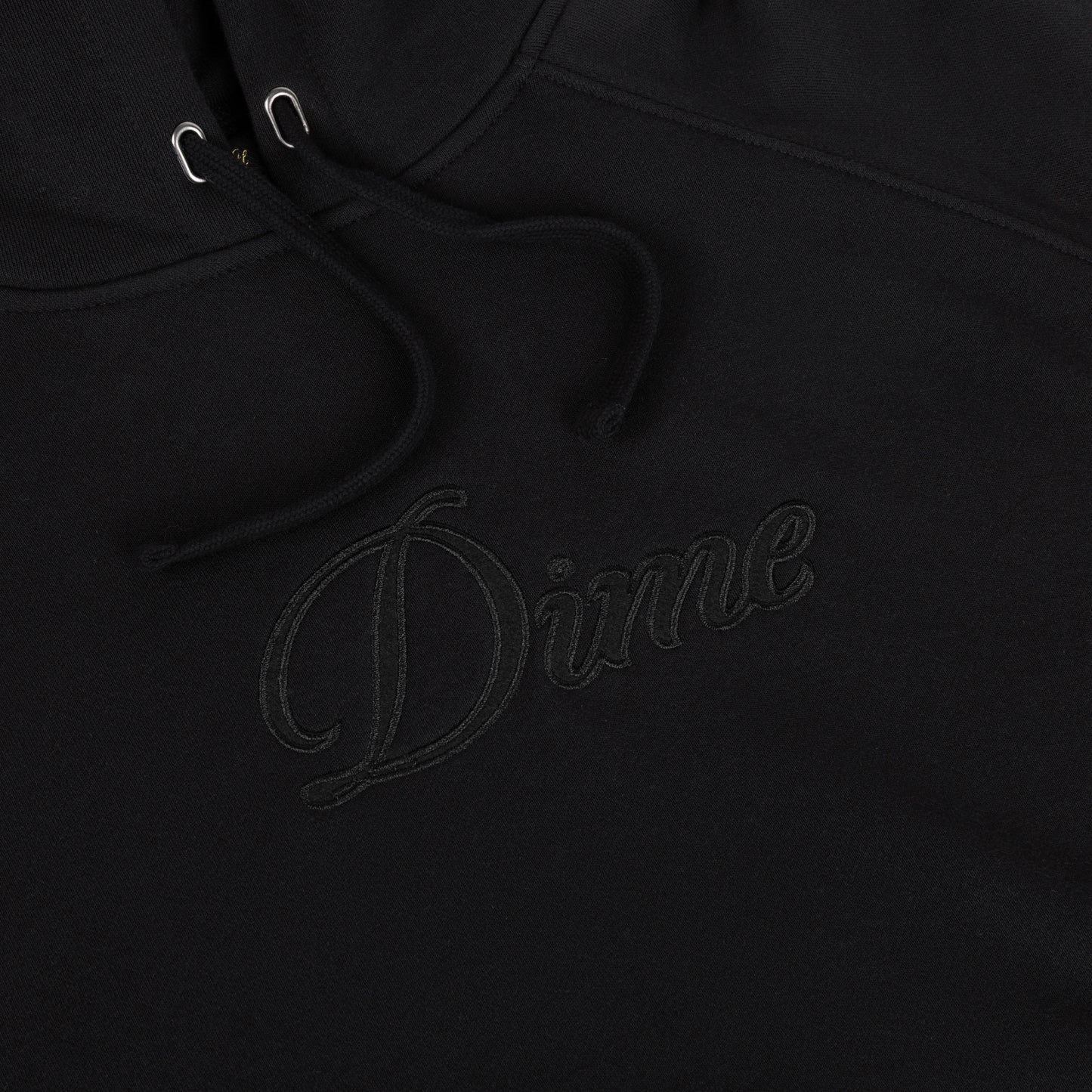 Dime Cursive Hoodie - Black