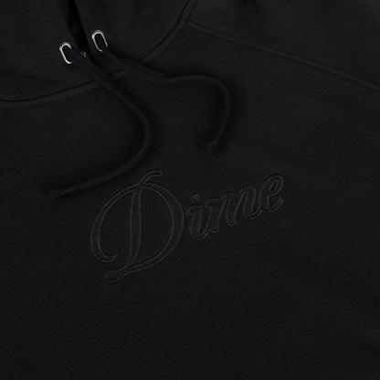 Dime Cursive Hoodie - Black
